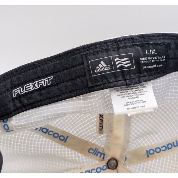 TaylorMade Adidas World Tour Golf Links Crest Fitted L/XL Flexfit Stretch Hat - Picture 6 of 7